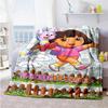 Dora Explorer Personalized Text Blanket Cozy Customizable Blanket Warmthful Decor for Couch Nap Bedding Chair Four Seasons Universal