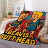 Coperta Anime B-beavis And Butt-Head Calda E Morbida Adatta Per Camera Da Letto Soggiorno Divano Letto Ufficio Viaggio Campeggio