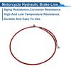 UXCELL 130cm Motorcycle Brake Clutch Oil Hose Line Red
