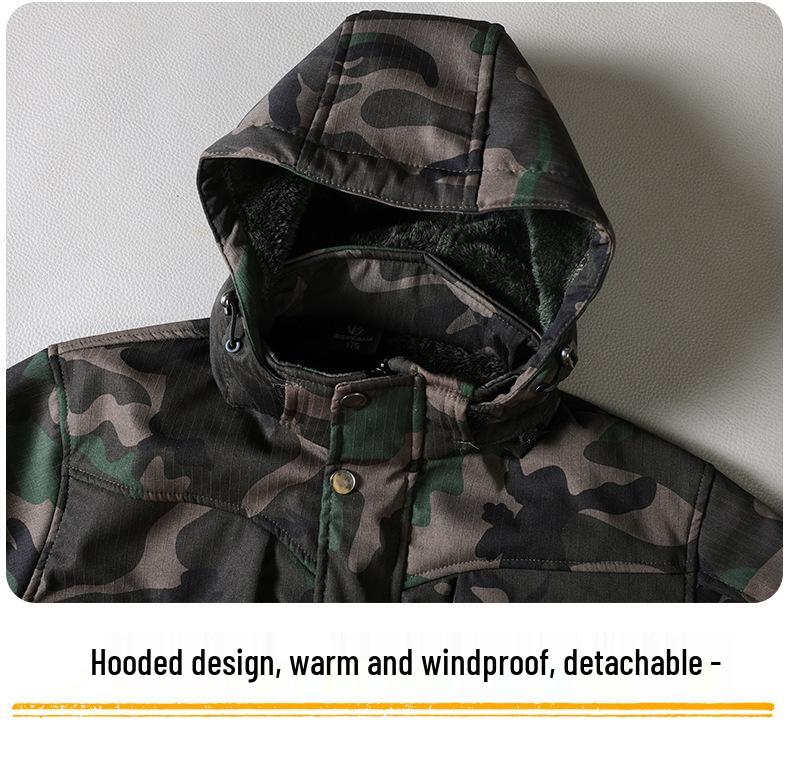 Men's Water-Repellent Fleece-Lined Ski Suit: Warm, Durable & Cold-Proof for Outdoor Adventures