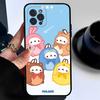 Cartoon Cute M-Molang Phone Case For Iphone 17 16 15 16e 14 13 12 11 Pro Max Plus Case Cover Coque
