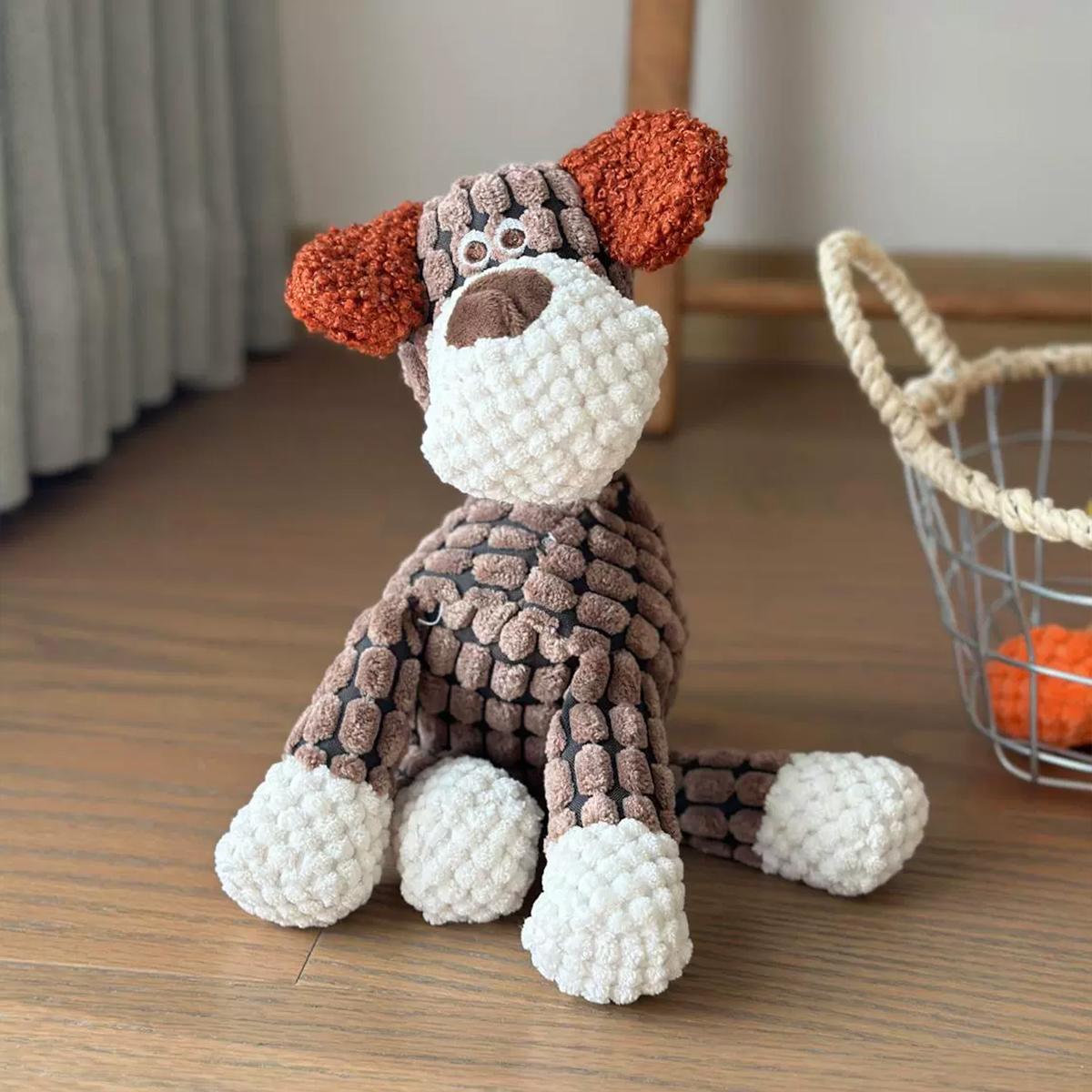 Schattig Ezel Knuffeldier Voor Honden - Piepend Kauwbaar Interactief Huisdier Speelgoed Met Grappig Geluid, Zacht Pluche Puppy Tandjes Speelgoed