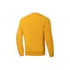 Li-Ning Plain Letter Print Pullover Sweatshirt Men Sweatshirts Yellow AWDSA49-4