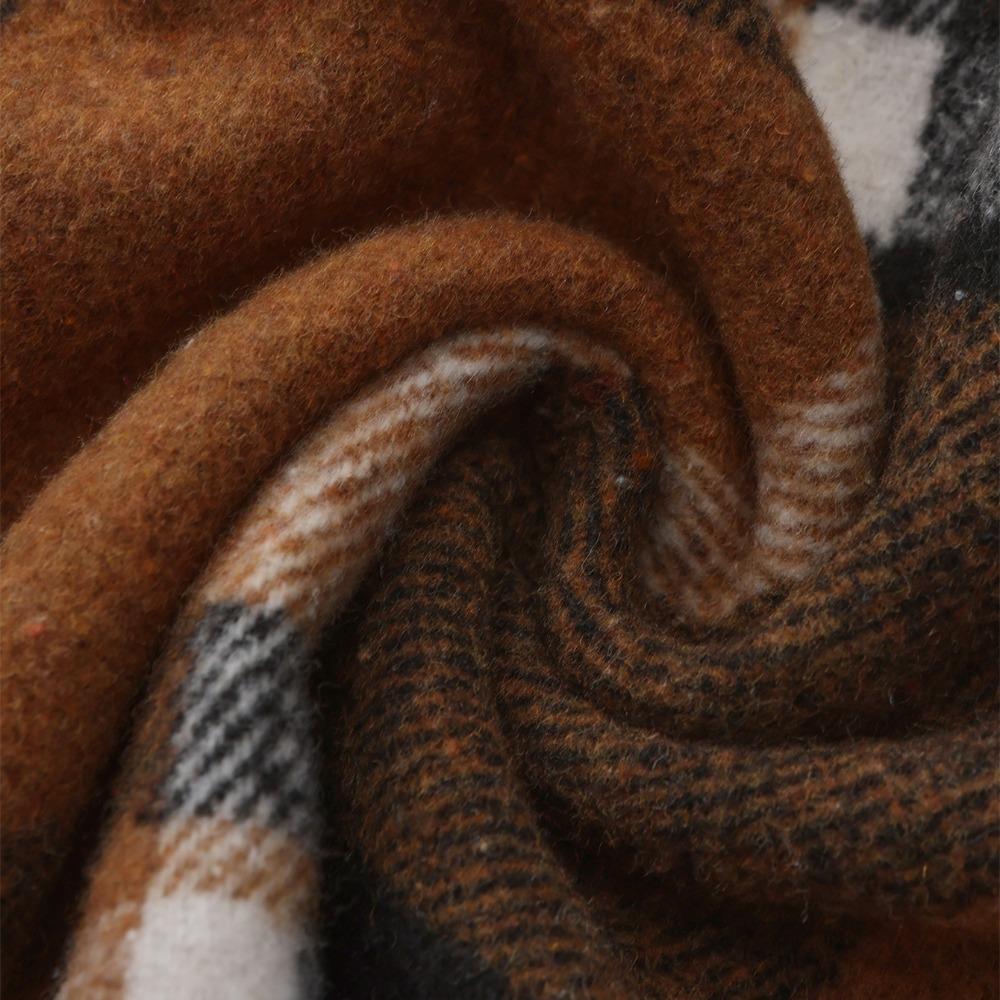 Neues Leichter Luxus Herrenhemd Koreanische Urbane Mode Retro Langarm Tasche Strickjacke Tops Hohe Qualität Verdicktes Karo Bluse S-2XL