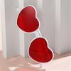 Cute UV 400 Protection Protection Heart-Shaped Sunglasses Cosplay Halloween Party Spectacles Summer Beach Shades for Female