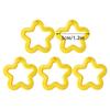 5pcs Acrylic Hollow Flower Charm Star Pendant Spacer Bead for DIY Earring Necklaces Bracelets Jewelry Making Findings