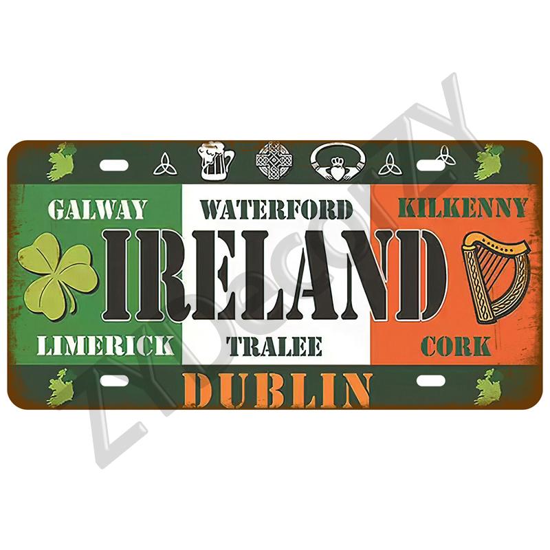 Retro Tinplates Plate Landmark Country Metal Sign Plaque Metal Vintage Tin Sign Home Decor For Man Cave Bar Pub Club Decoration