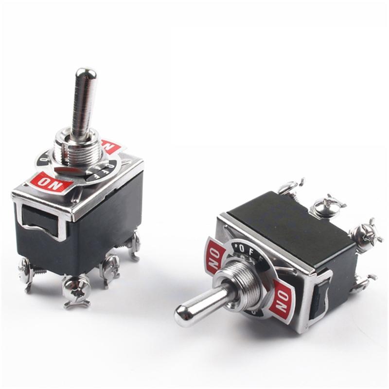 EIN-AUS-EIN / EIN-EIN Miniatur-Kippschalter Netzschalter Auto Boot 250V 15A 2/3/4/6-polige Kippschalter