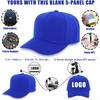 ZH 12 PC 5 Panel Baseball Caps Bulk Baseball Caps Customizable DIY Design Wholesale Caps OneSizeFitsAll