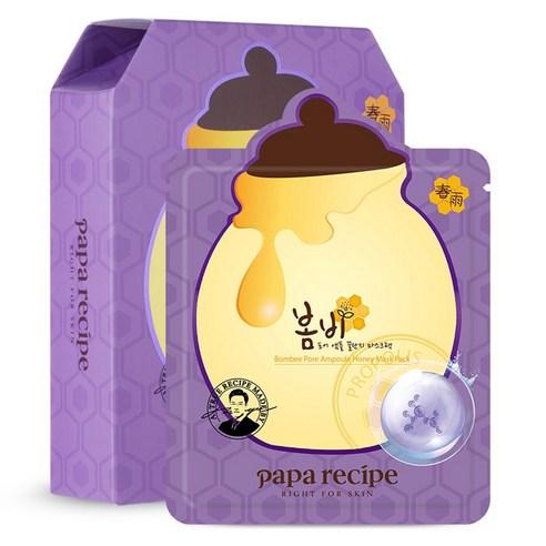 Papa Recipe Bombee Pore Ampoule Mask Pack Pore Refining & Hydrating Sheet Mask Set 10 Sheets