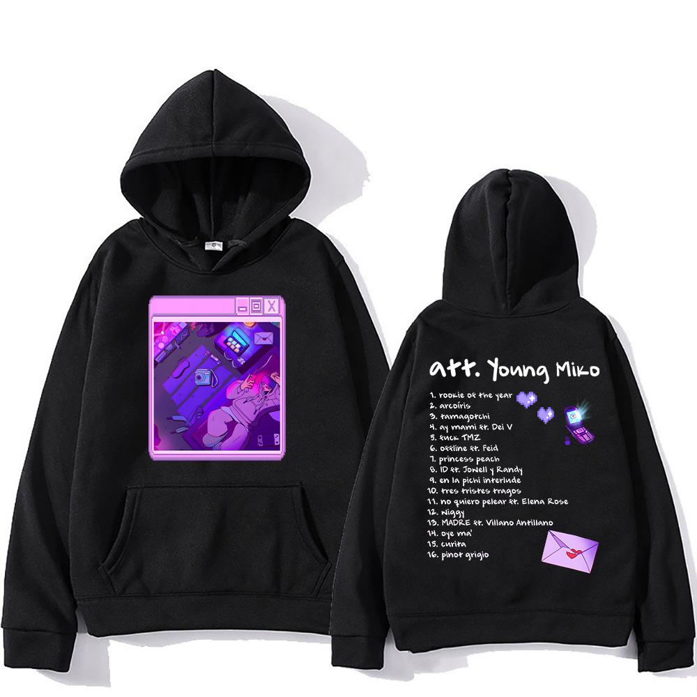 

Singer Young Miko Att Album Hoodies PrintFashion Aesthetic Retro Sweatshirt Men Women Casual Fleece Pullover Streetwear S