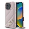 Karl Lagerfeld Klhcp16Xpqdsmgp iPhone 16 Pro Max 6.9 Růžový/Pink Tvrdý obal Prošívaný Signature