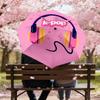1pc Headphones K-pop Pattern Umbrella Design Automatic Opening and Closing Umbrella, High-quality Travel Umbrella,  c1128123