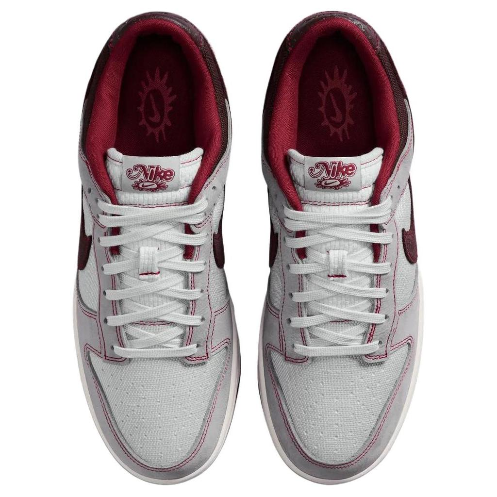 Nike Dunk Low top Skateboard Shoes Men's Gray Red IH1942-001