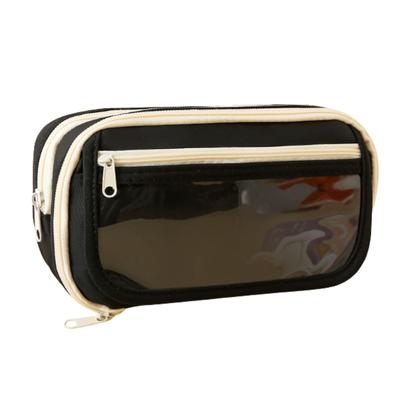 KOCOLO Pencil Simple Large Stylish Pencil Case for Junior High School Girls Case, Design, Capacity, (Black)