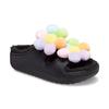 Crocs Classic Cozy Daisy Clogs 'Black Multi' Unisex
