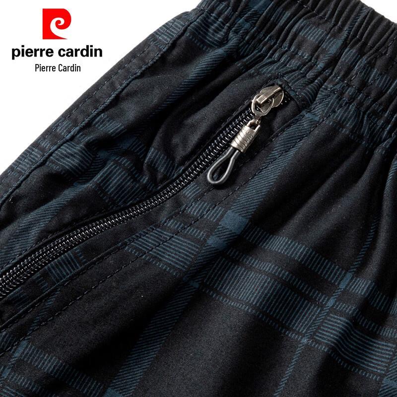Pierre Cardin Men's 100% Cotton Elastic Waist Casual Shorts