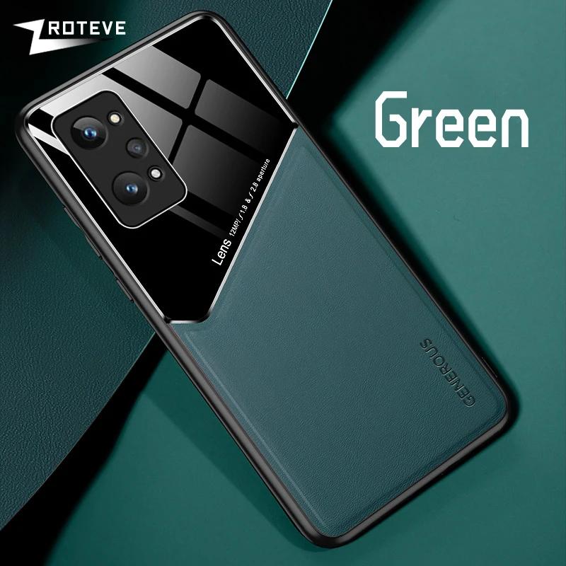 

Для RealmeGT Neo2 чехол PU кожаный автомобильный магнитный жесткий ПК чехол для Oppo Realme GT Neo 2 Pro 2Pro 5G противоударные чехлы для телефонов CHINA&Realme GT2 Pro зелёный
