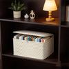 Upgraded Extra-Large Folding Storage Box, Wardrobe Towel Organizer, Bathroom Sundries Storage, Stackable Shoe Storage Box