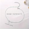 Cavigliera minimalista con incrocio, stile classico, gioielli minimalisti alla moda ipoallergenici