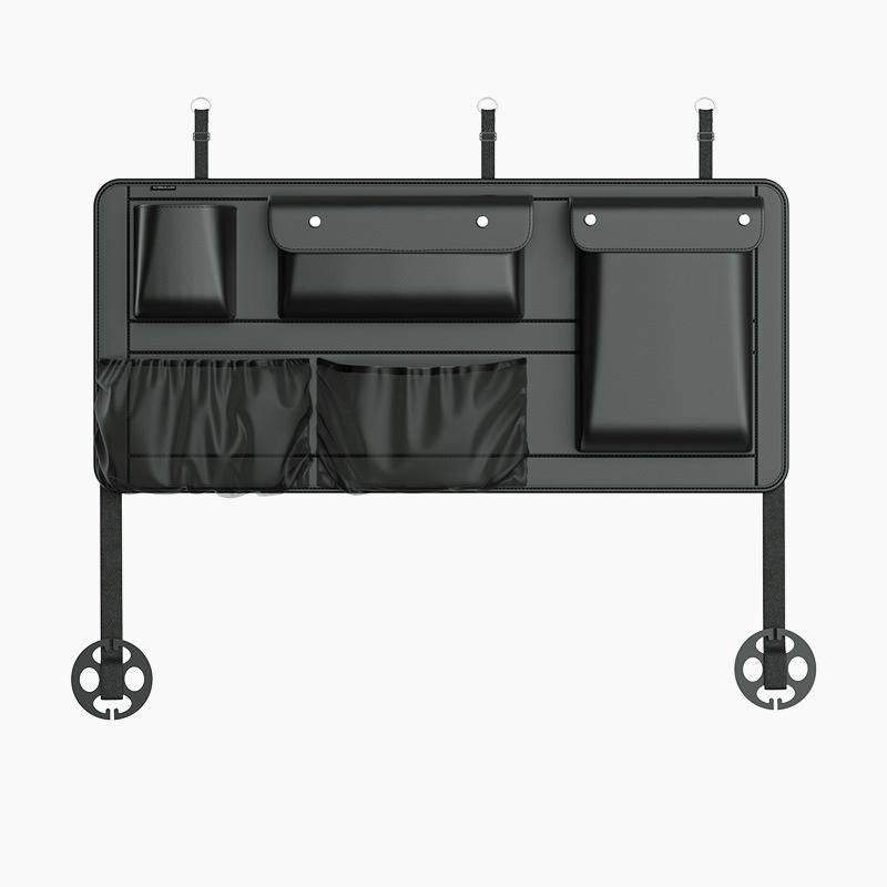 Portable Car Trunk Rear Seat Storage Organizer Multi-Pocket Waterproof PU Leather  Back Seat Storage Bag Universal Trunk Tidying