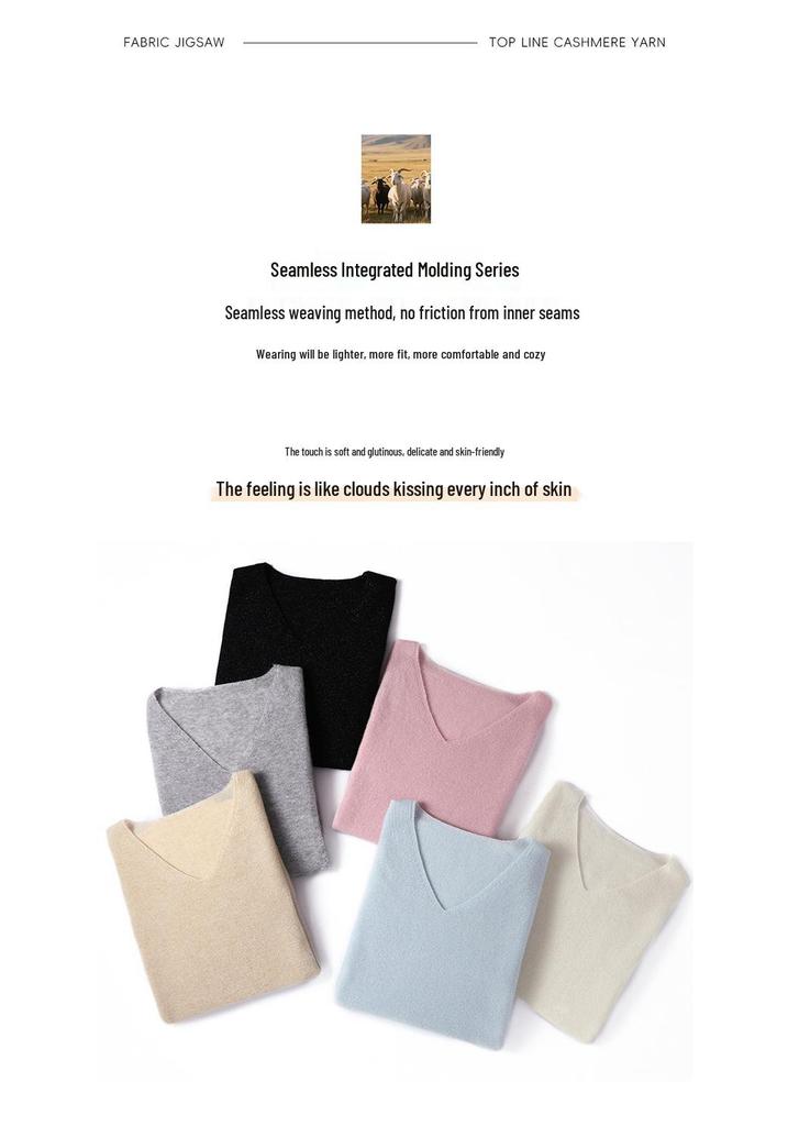 25 Early Autumn Women's V-neck Short Sleeve 100% Pure Cashmere Sweater with Gold Thread Dots - Chic and Versatile