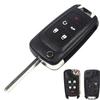 5 Buttons Flip Remote Key Shell For Chevrolet For Cruze For Equinox For Camaro For Malibu