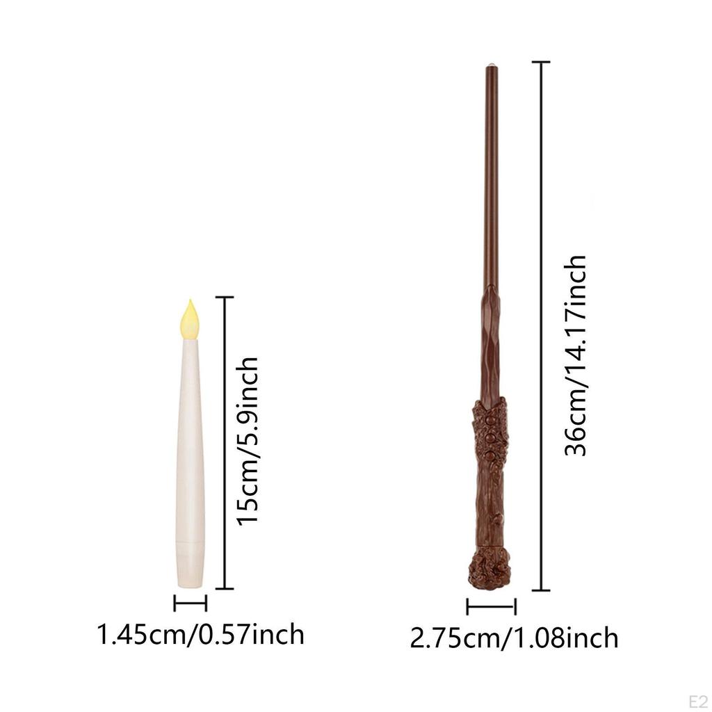 Floating Candles with Wand, Remote Control Flickering Warm Light, Flameless for Fireplace,