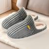 Cotton Slippers, Indoor Household Warm Home Slippers for Women Fleece Thick-soled Anti-slip Slippers