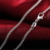 Copper 2MM 40-75cm Side Chain Necklace Men Women Charm Wedding Party Gift Jewelry Christmas Accessories