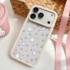 Ins Star Little Rabbit Transparent Phone Case for Apple 16/17 Promax, Full Coverage iPhone 15/14/13 - Women's Edition