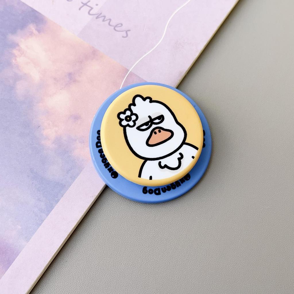 Frosted Cartoon MagSafe Magnetic Phone Stand with Telescopic Airbag Design