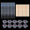 Resin Mixing Casting Tools Kit Set Measuring Cups Wooden Sticks Droppers Stirring Rod Spoon Finger Cot DIY Craft Jewelry Making