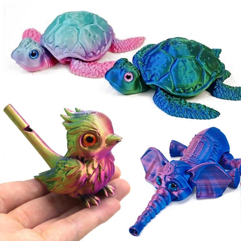 Model 3D Printed Dragon Rex Realistic Dinosaur Jointed Full Movable Birthday Laser Viper Animals Decorative Desktop Kid Toy Gift