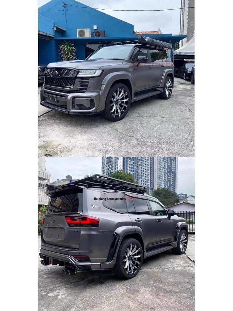 22-23 Land Cruiser LC300 WALD Front & Rear Bumper, Grille, and Fender Flares Upgrade Kit