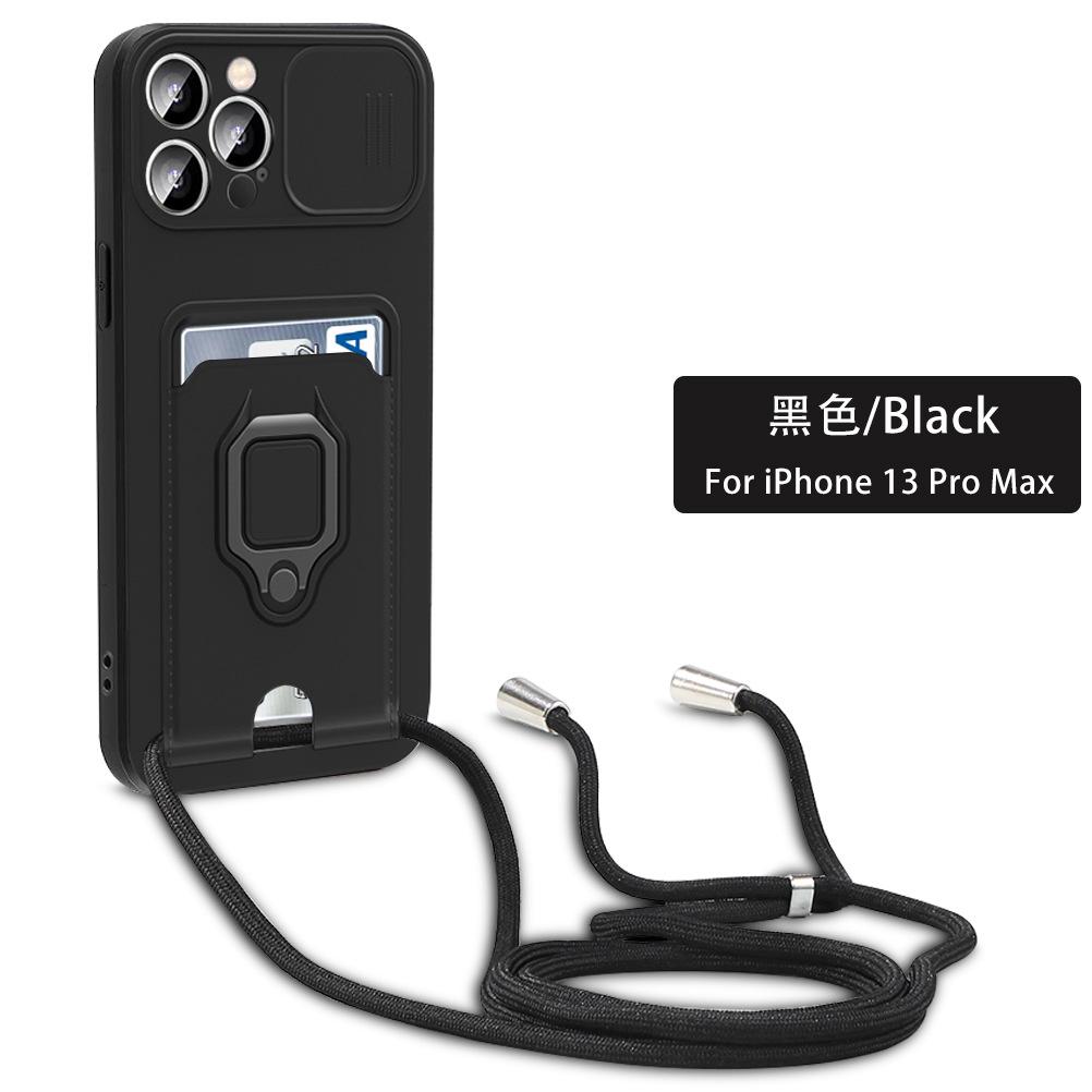 Applicable To Transsion INFINIX note40Pro Card Mobile Phone Case HOT50 Push Window POVA6 Bracket Lanyard Cover