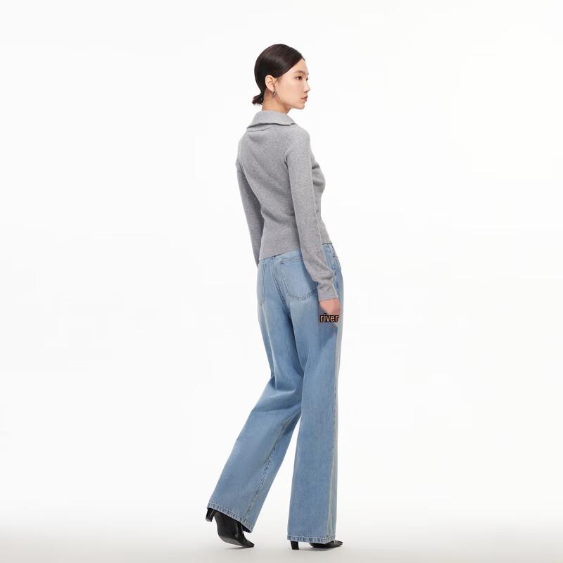 Veromoda Women's Rhinestone Pocket Straight-Leg Jeans