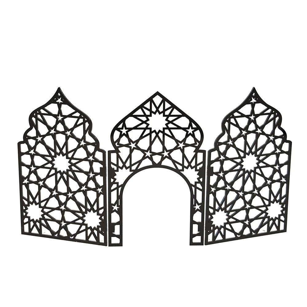 

Acrylic Ramadan Screen Ornament Hollow Out Eid Mubarak Decor Home Decoration Style 8