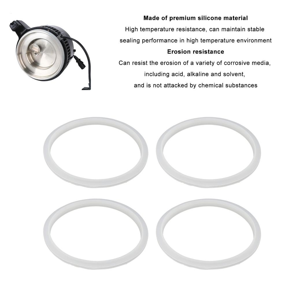 4PCS Water Distiller Sealing  Silicone Heat Resistance Water Distiller Gaskets Spare Parts for Replacement