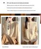 Women's Autumn/Winter 2026 Cashmere Thick Knit Cardigan Sweater with Half-High Neck