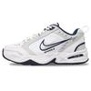 Nike Air Monarch 4 Gray Track Slip Resistant Abrasion Resistant Low top Chunky Sneakers Men's White Gray 415445-102(Team686-)