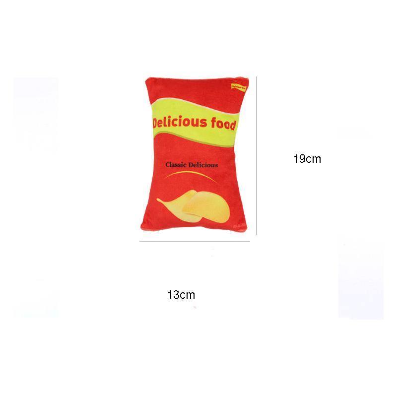 

Имитация Игрушка Собака Плюшевая Пакет Чипсов Закуски Издает Звуки Лая Товары для Питомцев StyleC