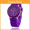 Relógio de Gelatina de Silicone Feminino Moda Casual Relógio de Quartzo Para Adultos