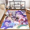 "Anime Character Group Pattern Carpet with Vibrant Fantasy Design" Suitable for use as an anti-slip for living room bedroom sofas