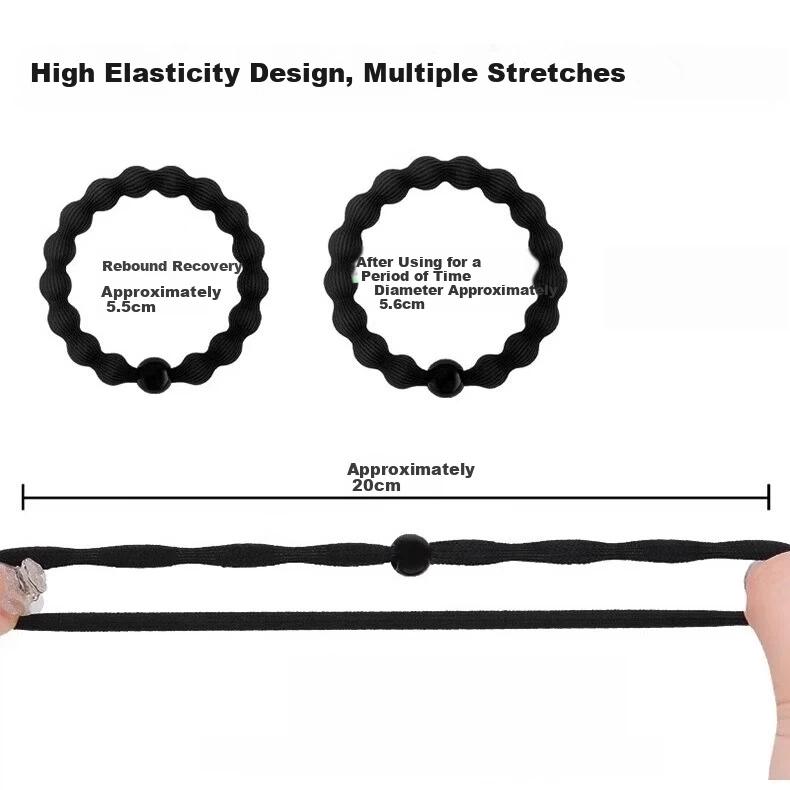 20-Pack Hair Ties, High Elasticity, Sport and Fitness Use, Ponytail Elastics, Hair Accessory