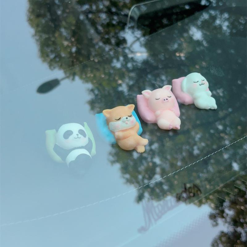 Cute Cartoon Car Ornaments for Office Desk and Car Dashboard Creative Mini Decorative Accessories Fun Gift Ideas