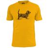 Mens Bassett Hound Dog Sketch T Shirt Pooch Pet