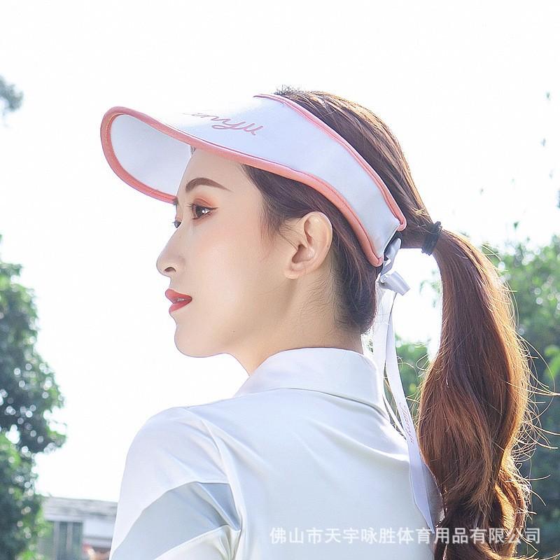 Womens Golf Sun Hat With Wide Brim UV Protection Adjustable Strap Lightweight Breathable Cap