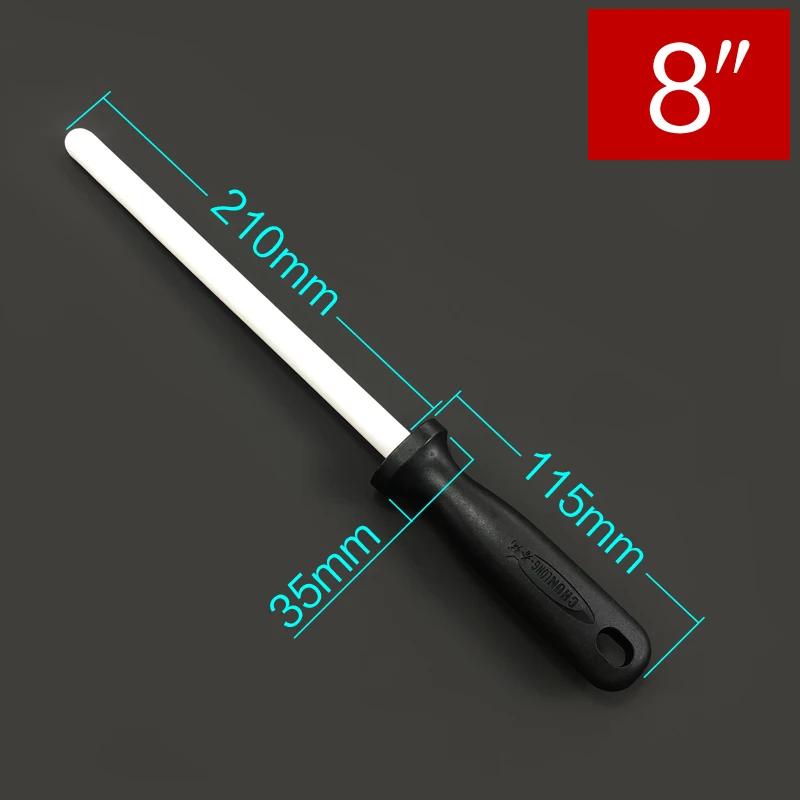 6 8 10 12 Inch Sharpening Rod Ceramic Rod Knife Sharpener Honing Knife Sharpener for Knives Sharpening Steel Kitchen Tool
