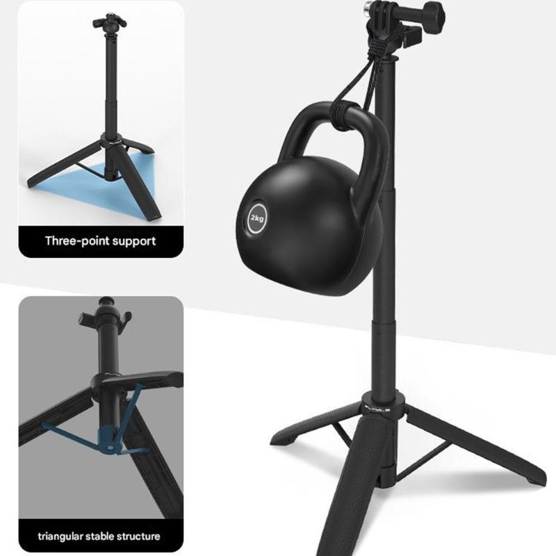 Portable Action Camera Extension Poles Tripod Stand For Sports Camera Stable Base And Flexible Viewing Positions
